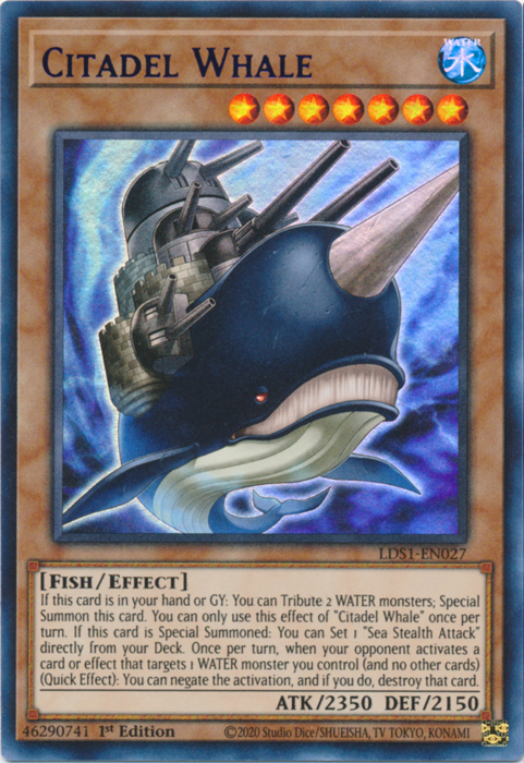 Citadel Whale (Purple) [LDS1-EN027] Ultra Rare | Card Merchant Takapuna