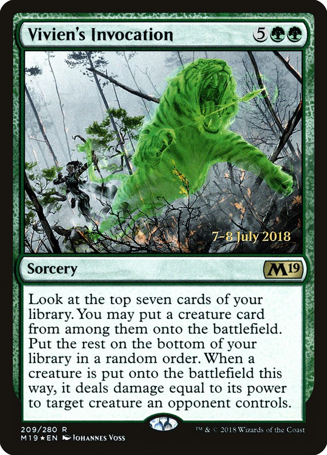 Vivien's Invocation [Core Set 2019 Prerelease Promos] | Card Merchant Takapuna