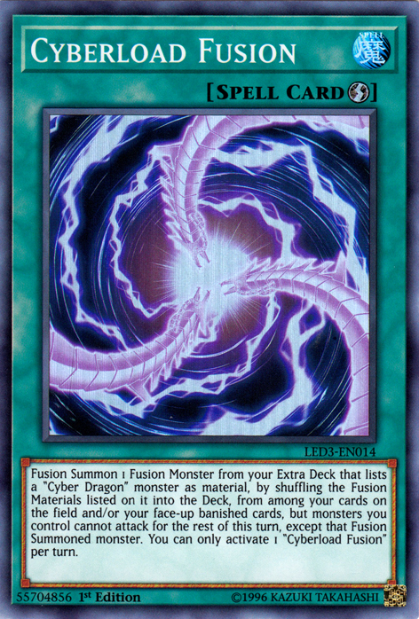 Cyberload Fusion [LED3-EN014] Super Rare | Card Merchant Takapuna