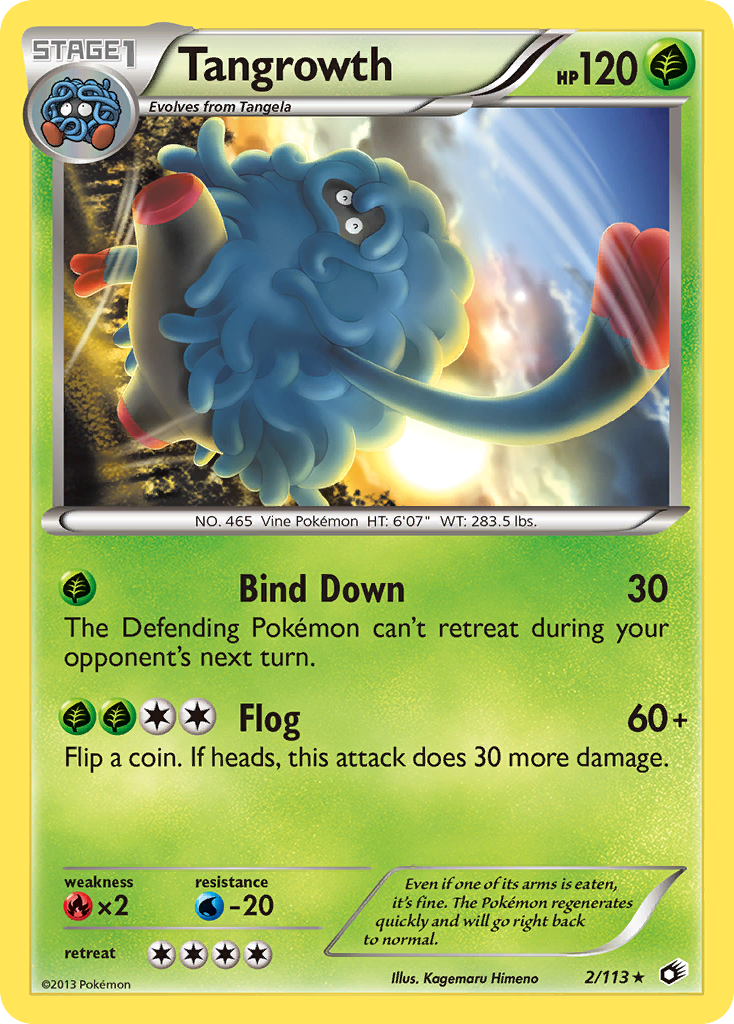 Tangrowth (2/113) [Black & White: Legendary Treasures] | Card Merchant Takapuna