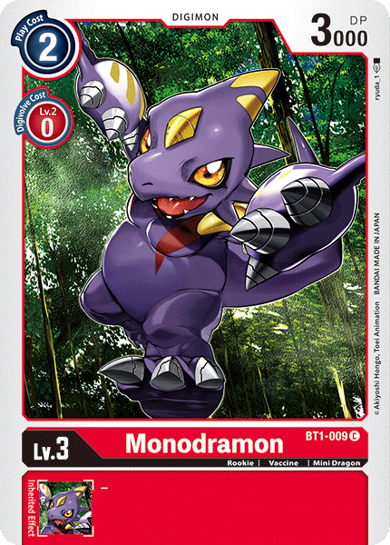 Monodramon [BT1-009] [Release Special Booster Ver.1.0] | Card Merchant Takapuna