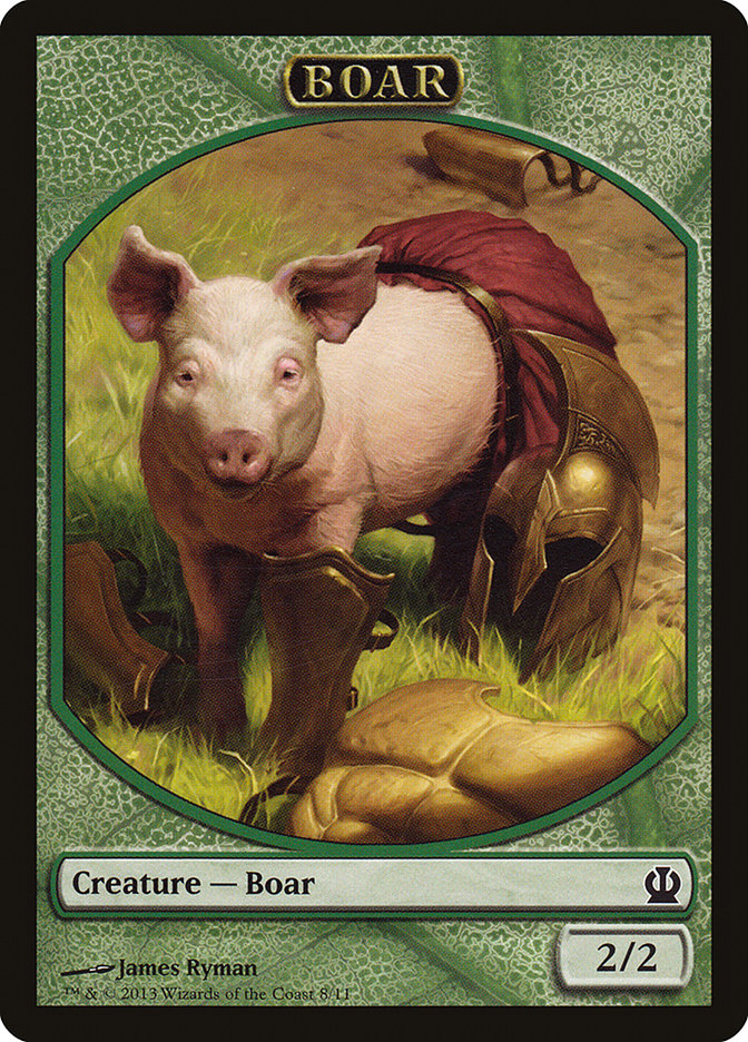 Boar Token [Theros Tokens] | Card Merchant Takapuna