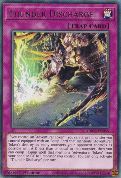 Thunder Discharge [GRCR-EN035] Rare | Card Merchant Takapuna