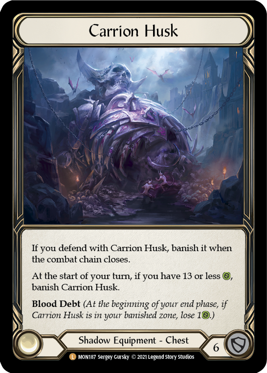 Carrion Husk [MON187-CF] (Monarch)  1st Edition Cold Foil | Card Merchant Takapuna