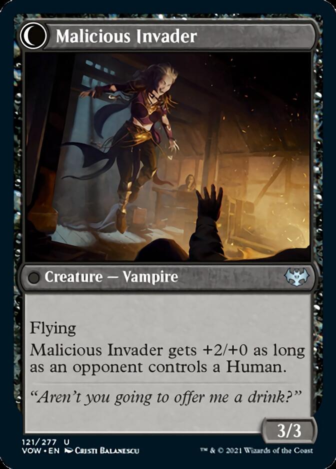 Innocent Traveler // Malicious Invader [Innistrad: Crimson Vow] | Card Merchant Takapuna