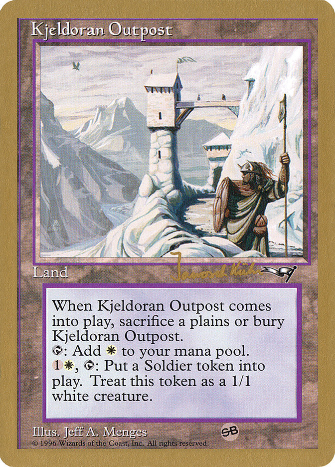 Kjeldoran Outpost (Janosch Kuhn) [World Championship Decks 1997] | Card Merchant Takapuna