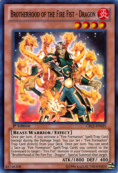 Brotherhood of the Fire Fist - Dragon [CBLZ-EN025] Super Rare | Card Merchant Takapuna