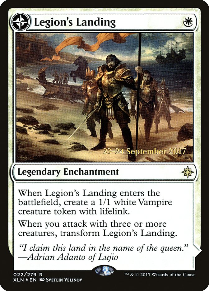 Legion's Landing // Adanto, the First Fort [Ixalan Prerelease Promos] | Card Merchant Takapuna