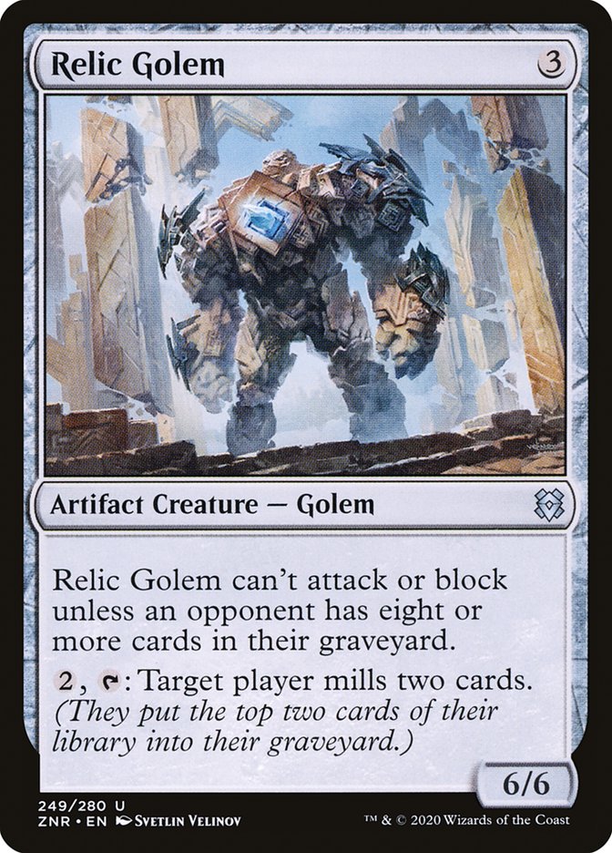 Relic Golem [Zendikar Rising] | Card Merchant Takapuna