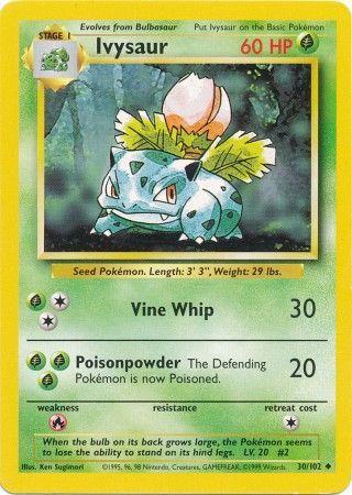 Ivysaur (30/102) [Base Set Unlimited] | Card Merchant Takapuna