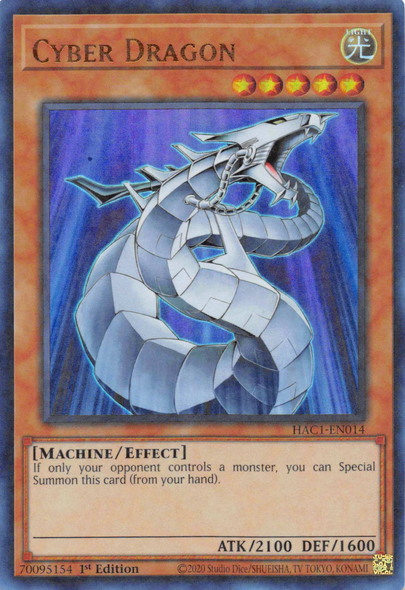 Cyber Dragon (Duel Terminal) [HAC1-EN014] Parallel Rare | Card Merchant Takapuna