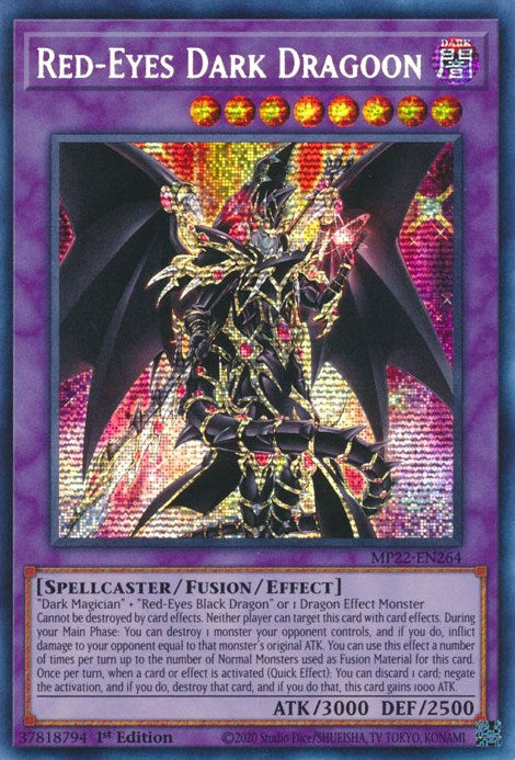 Red-Eyes Dark Dragoon [MP22-EN264] Prismatic Secret Rare | Card Merchant Takapuna