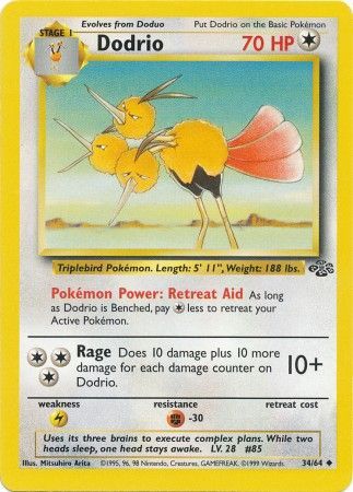 Dodrio (34/64) [Jungle Unlimited] | Card Merchant Takapuna