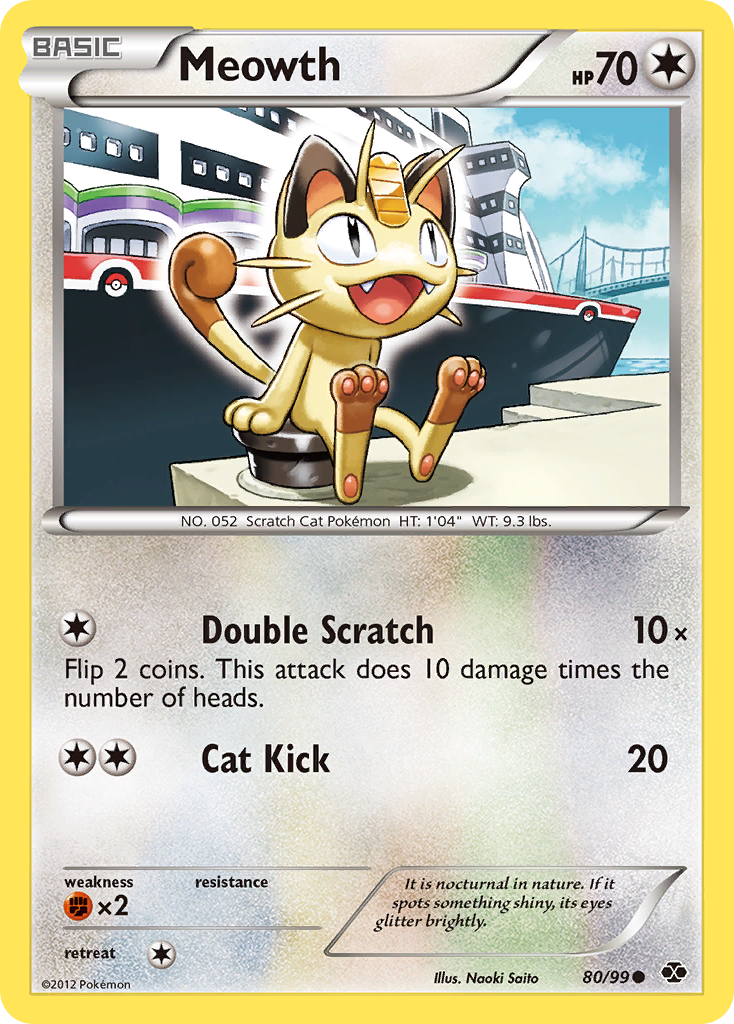 Meowth (80/99) [Black & White: Next Destinies] | Card Merchant Takapuna