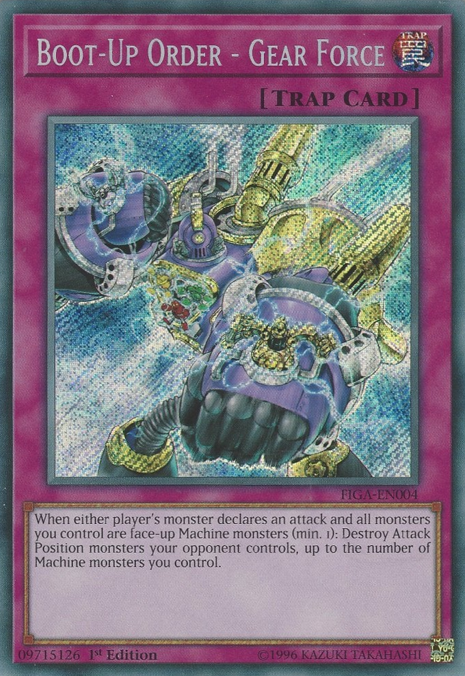 Boot-Up Order - Gear Force [FIGA-EN004] Secret Rare | Card Merchant Takapuna