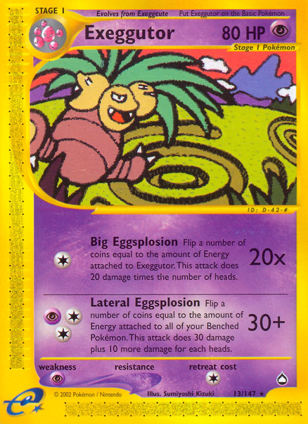 Exeggutor (13/147) [Aquapolis] | Card Merchant Takapuna