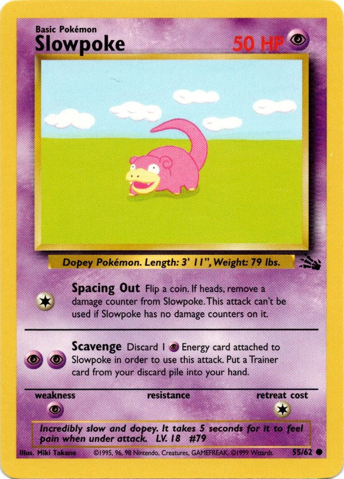 Slowpoke (55/62) [Fossil Unlimited] | Card Merchant Takapuna