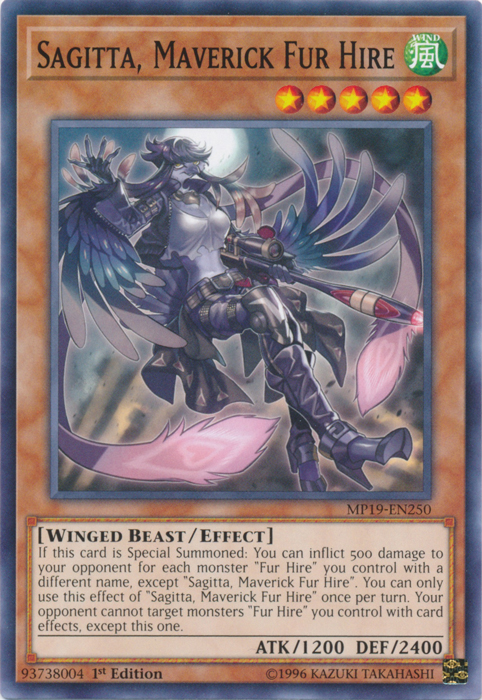 Sagitta, Maverick Fur Hire [MP19-EN250] Common | Card Merchant Takapuna