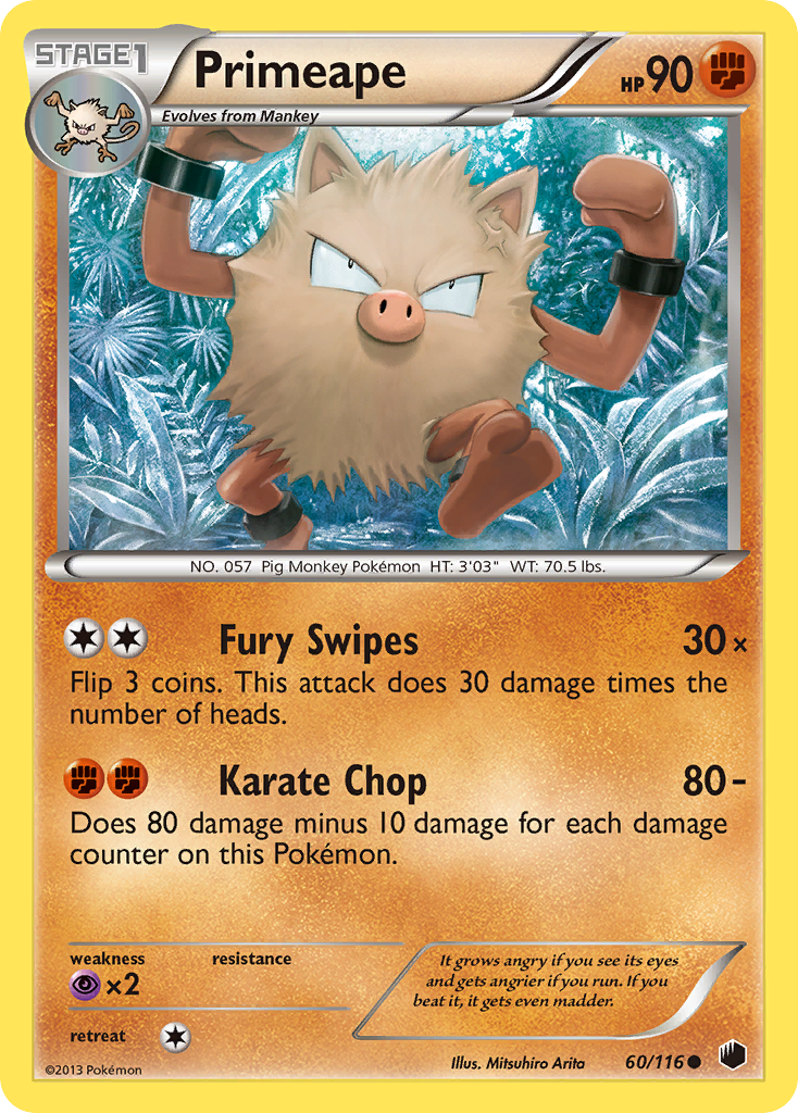 Primeape (60/116) [Black & White: Plasma Freeze] | Card Merchant Takapuna