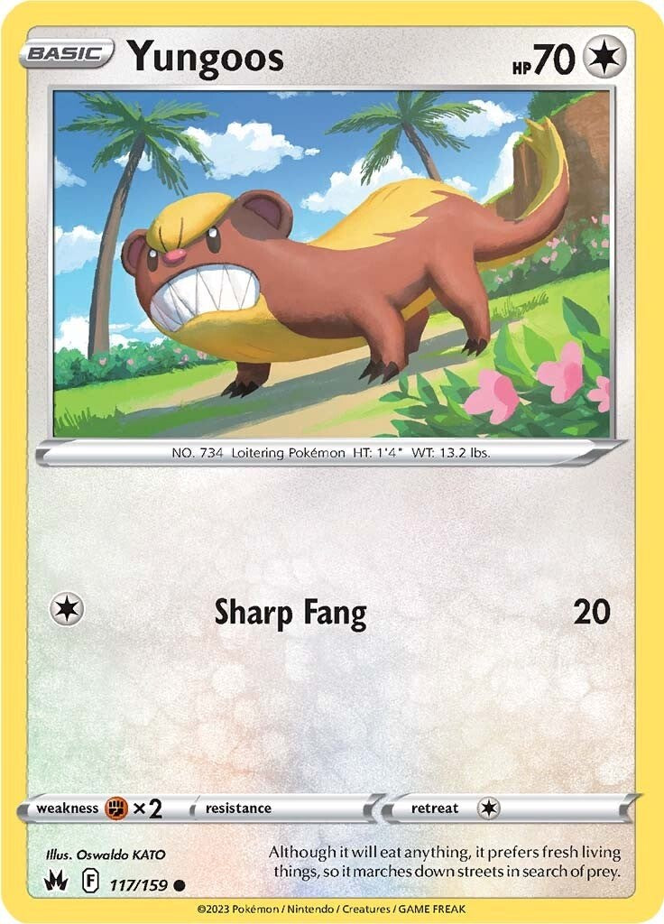 Yungoos (117/159) [Sword & Shield: Crown Zenith] | Card Merchant Takapuna