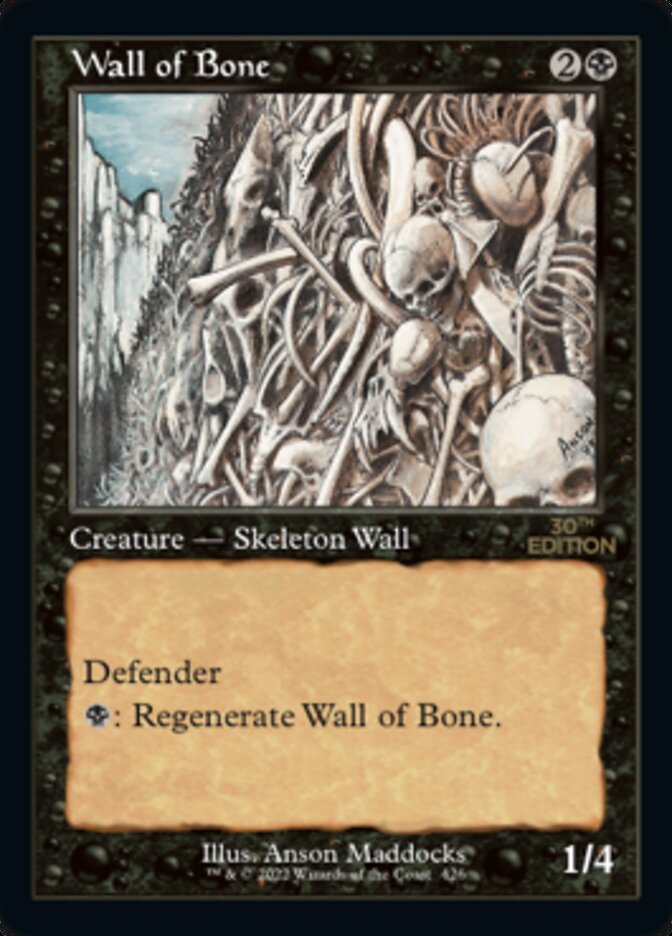 Wall of Bone (Retro) [30th Anniversary Edition] | Card Merchant Takapuna