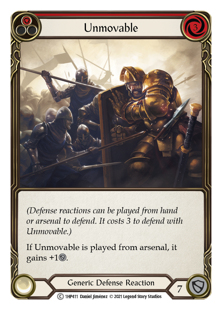 Unmovable (Red) [1HP411] (History Pack 1) | Card Merchant Takapuna