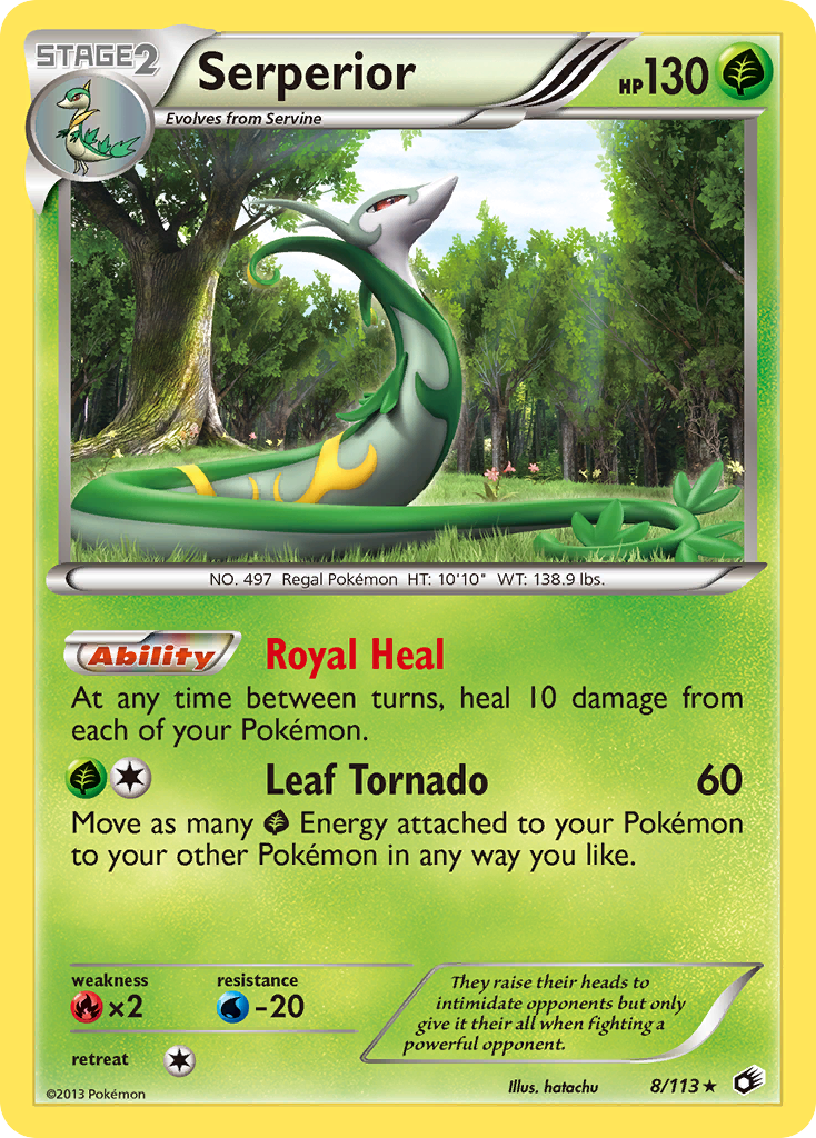 Serperior (8/113) [Black & White: Legendary Treasures] | Card Merchant Takapuna