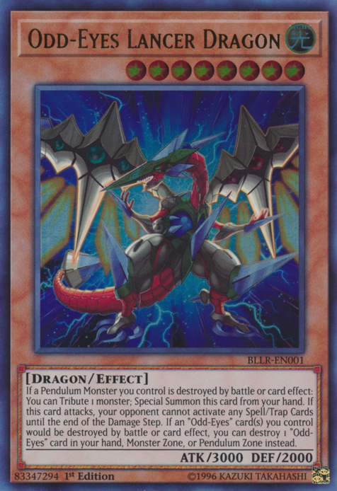 Odd-Eyes Lancer Dragon [BLLR-EN001] Ultra Rare | Card Merchant Takapuna