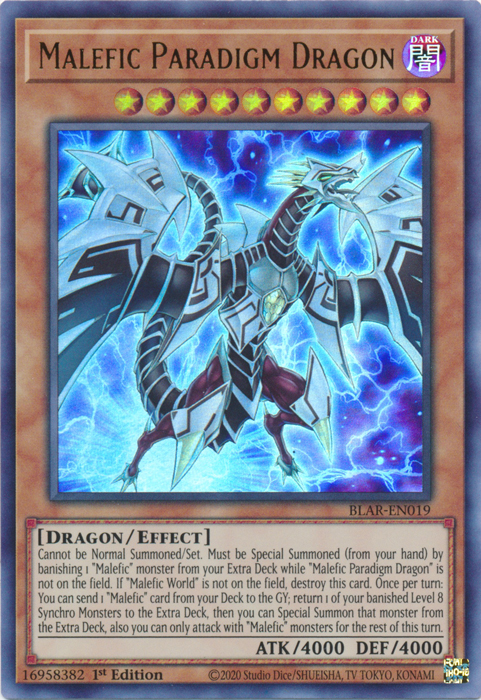 Malefic Paradigm Dragon [BLAR-EN019] Ultra Rare | Card Merchant Takapuna