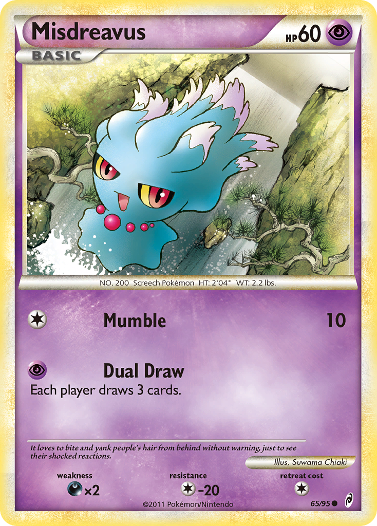 Misdreavus (65/95) [HeartGold & SoulSilver: Call of Legends] | Card Merchant Takapuna