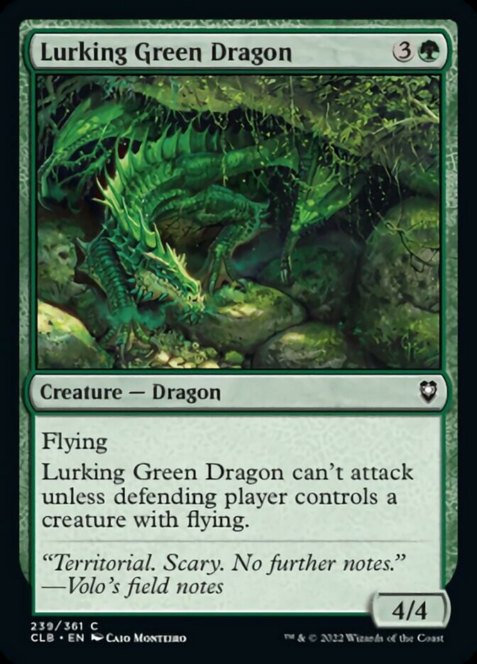 Lurking Green Dragon [Commander Legends: Battle for Baldur's Gate] | Card Merchant Takapuna