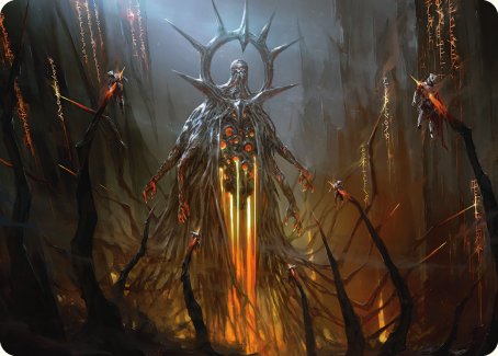 Solphim, Mayhem Dominus Art Card [Phyrexia: All Will Be One Art Series] | Card Merchant Takapuna