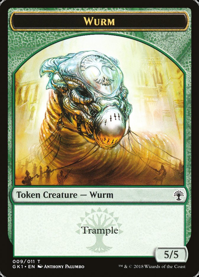 Wurm // Saproling Double-Sided Token [Guilds of Ravnica Guild Kit Tokens] | Card Merchant Takapuna