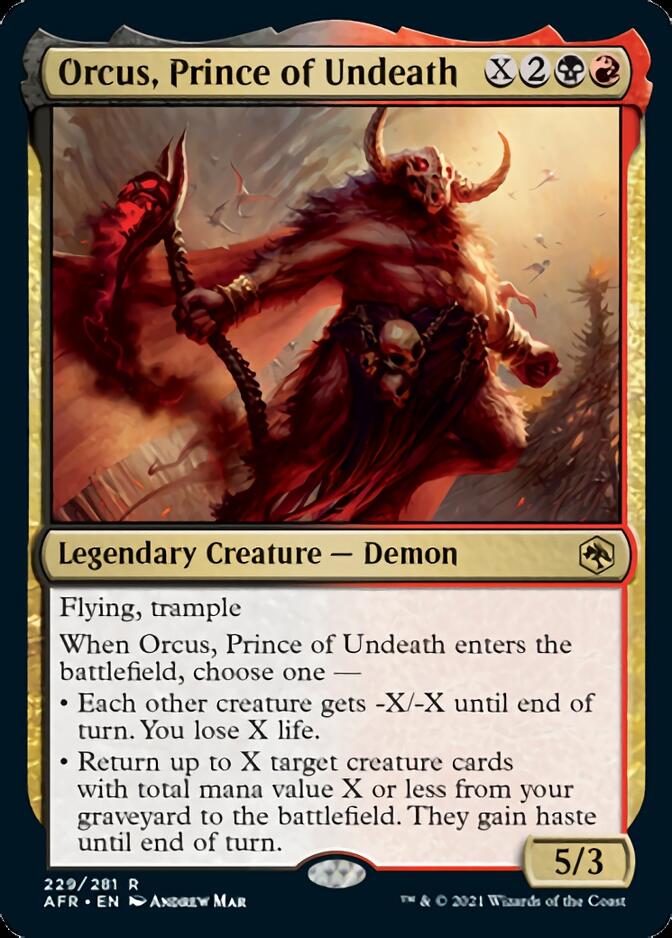 Orcus, Prince of Undeath [Dungeons & Dragons: Adventures in the Forgotten Realms] | Card Merchant Takapuna