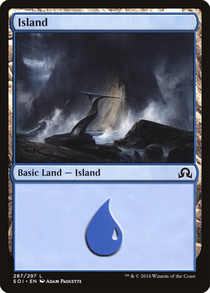 Island (287) [Shadows over Innistrad] | Card Merchant Takapuna