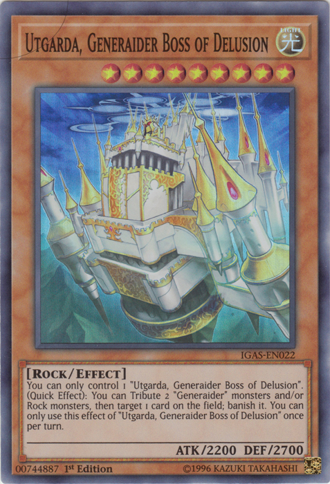 Utgarda, Generaider Boss of Delusion [IGAS-EN022] Super Rare | Card Merchant Takapuna