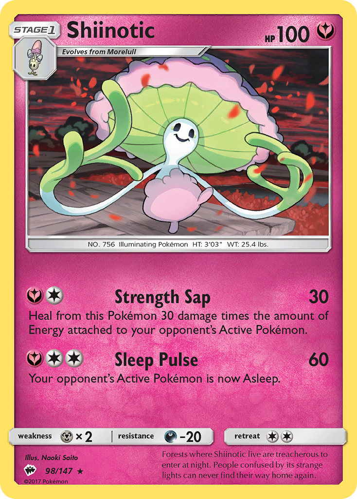 Shiinotic (98/147) [Sun & Moon: Burning Shadows] | Card Merchant Takapuna