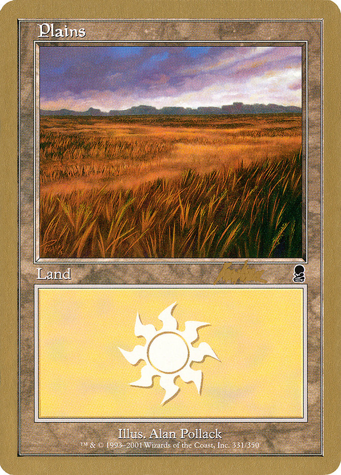 Plains (bk331a) (Brian Kibler) [World Championship Decks 2002] | Card Merchant Takapuna