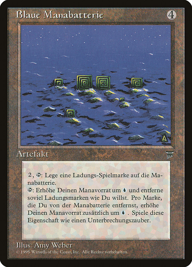Blue Mana Battery (German) - "Blaue Manabatterie" [Renaissance] | Card Merchant Takapuna