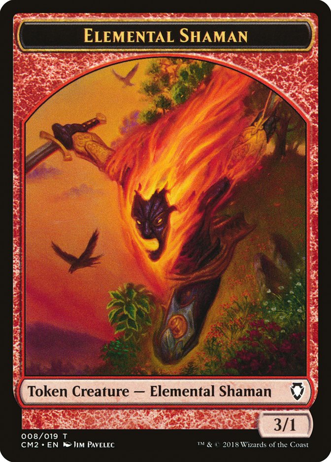 Elemental Shaman Token [Commander Anthology Volume II Tokens] | Card Merchant Takapuna