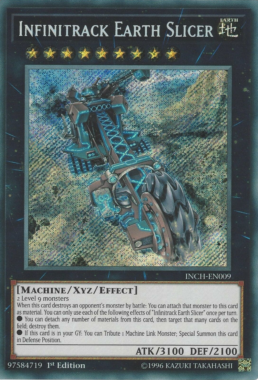 Infinitrack Earth Slicer [INCH-EN009] Secret Rare | Card Merchant Takapuna