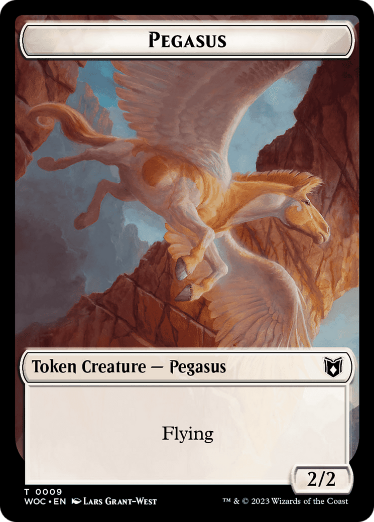 Pirate // Pegasus Double-Sided Token [Wilds of Eldraine Commander Tokens] | Card Merchant Takapuna