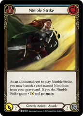 Nimble Strike (Blue) [U-WTR187] (Welcome to Rathe Unlimited)  Unlimited Normal | Card Merchant Takapuna