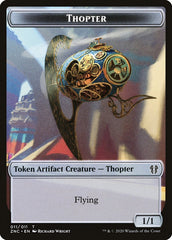 Faerie Rogue // Thopter Double-Sided Token [Zendikar Rising Commander Tokens] | Card Merchant Takapuna