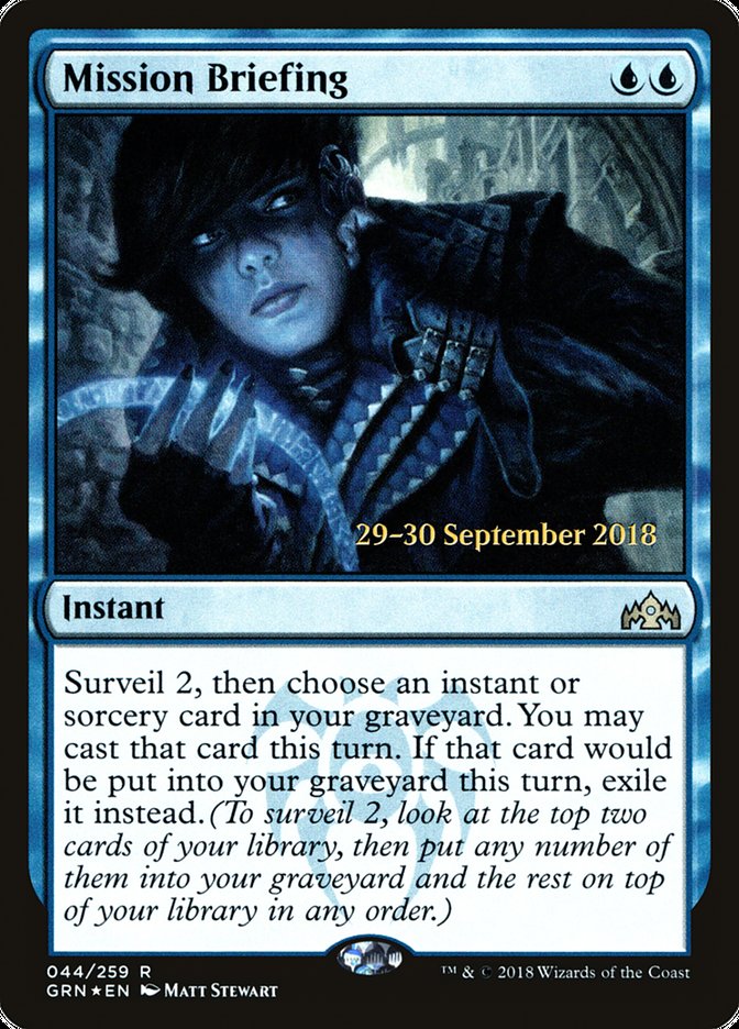 Mission Briefing [Guilds of Ravnica Prerelease Promos] | Card Merchant Takapuna