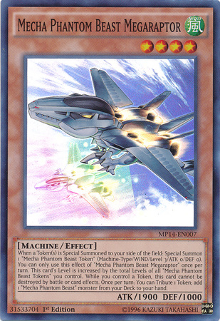 Mecha Phantom Beast Megaraptor [MP14-EN007] Super Rare | Card Merchant Takapuna