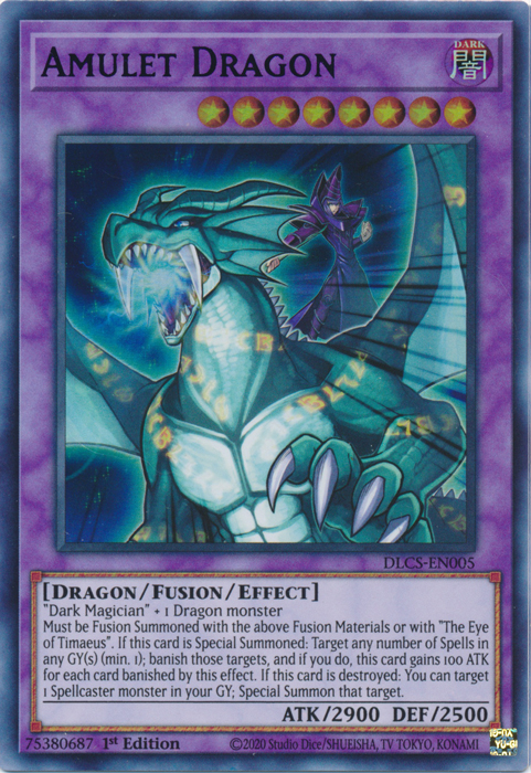 Amulet Dragon (Purple) [DLCS-EN005] Ultra Rare | Card Merchant Takapuna