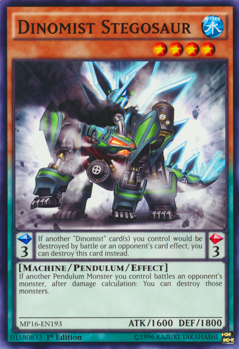 Dinomist Stegosaur [MP16-EN193] Common | Card Merchant Takapuna