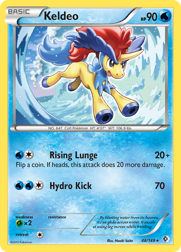 Keldeo (48/149) [Black & White: Boundaries Crossed] | Card Merchant Takapuna