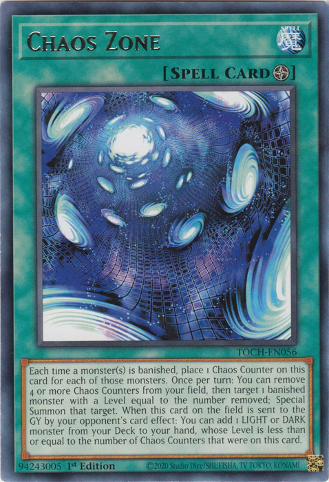 Chaos Zone [TOCH-EN056] Rare | Card Merchant Takapuna